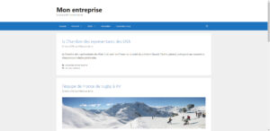 Page d'accueil WordPress en mode blog