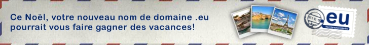 Enregistrez un domaine .EU et tentez de gagner un voyage