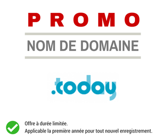 Promotion sur le nom de domaine .TODAY