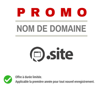 Promotion sur le nom de domaine .SITE