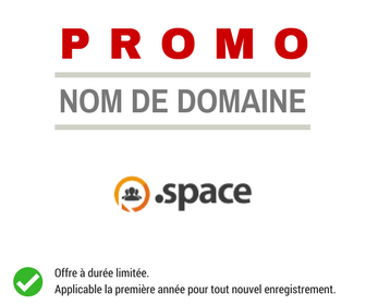 Promotion sur le nom de domaine .SPACE
