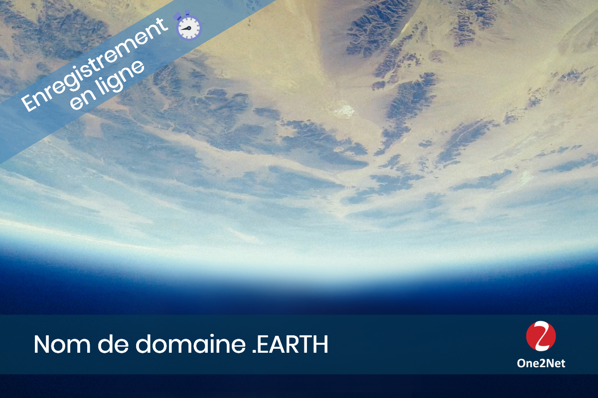 Nom de domaine .EARTH - One2Net