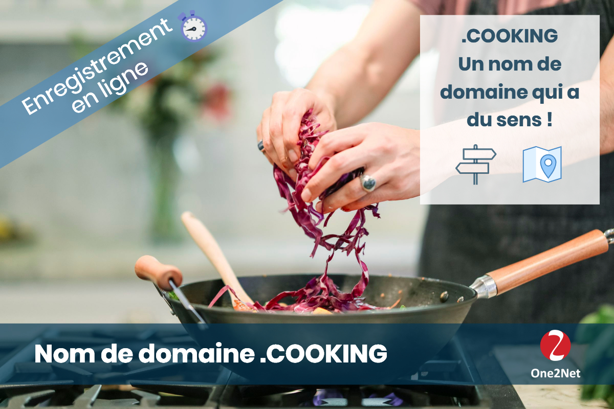 Nom de domaine .COOKING - One2Net