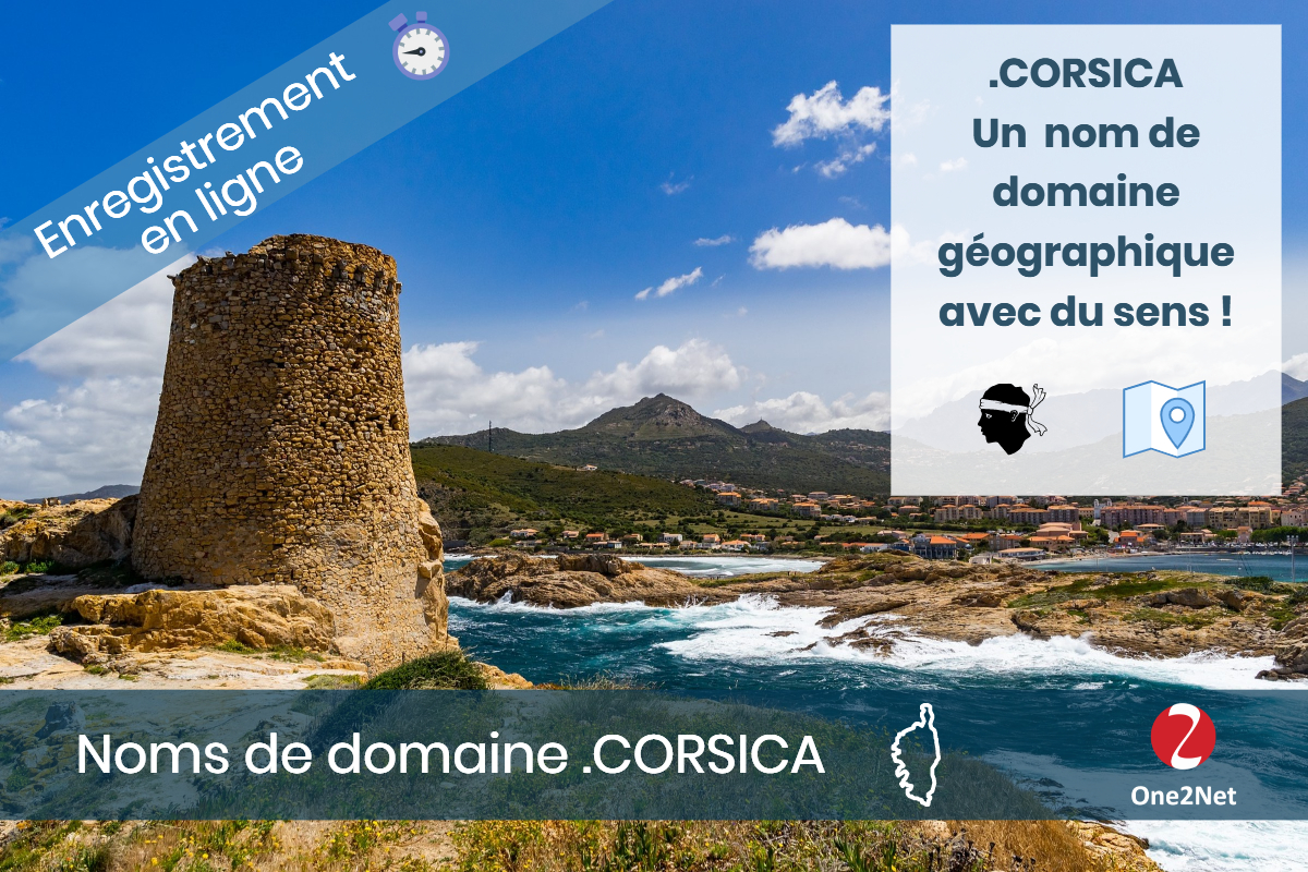 Nom de domaine .CORSICA (puntu Corsica) - One2Net