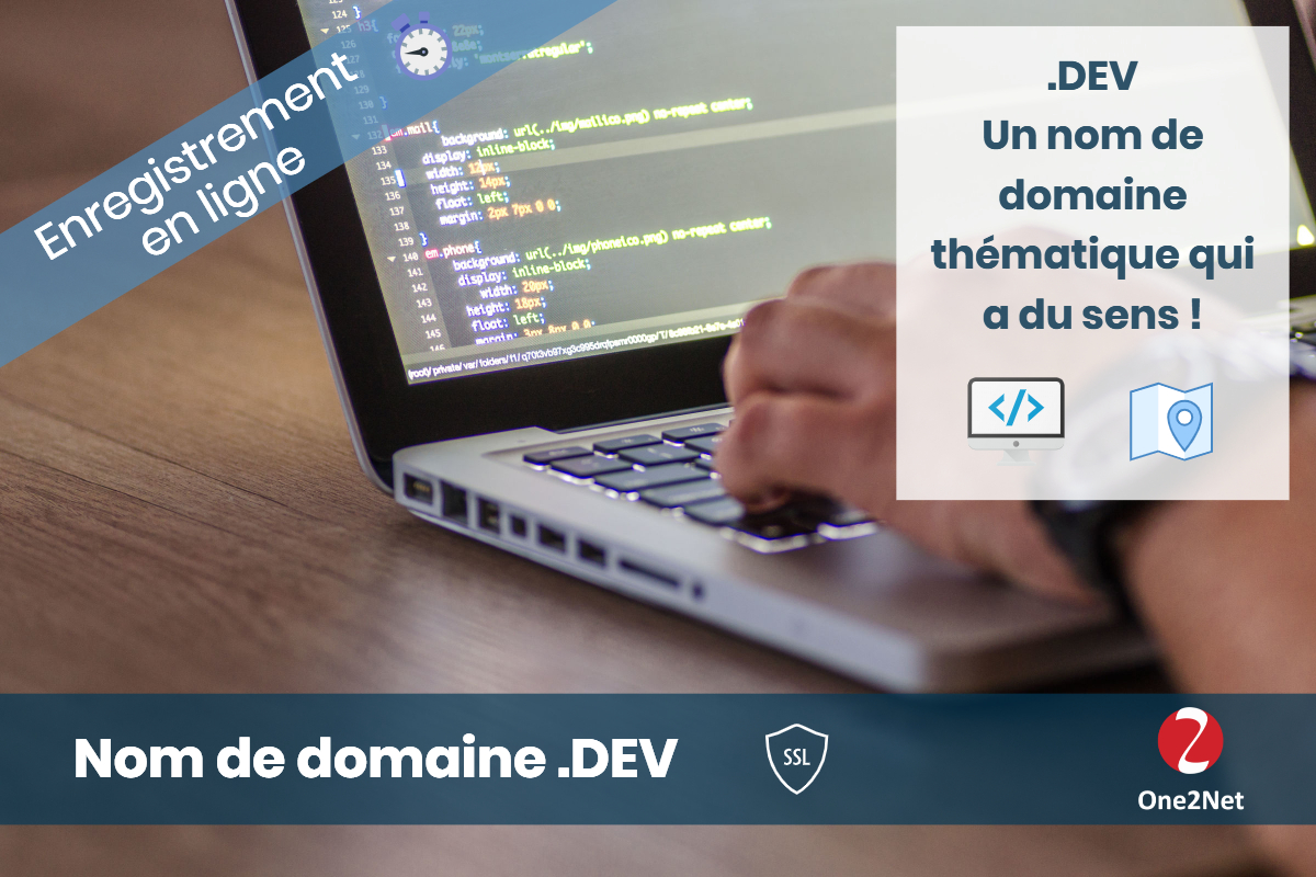 Nom de domaine .DEV - One2Net