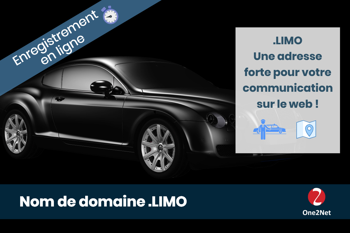 Nom de domaine .LIMO (Limousine) - One2Net