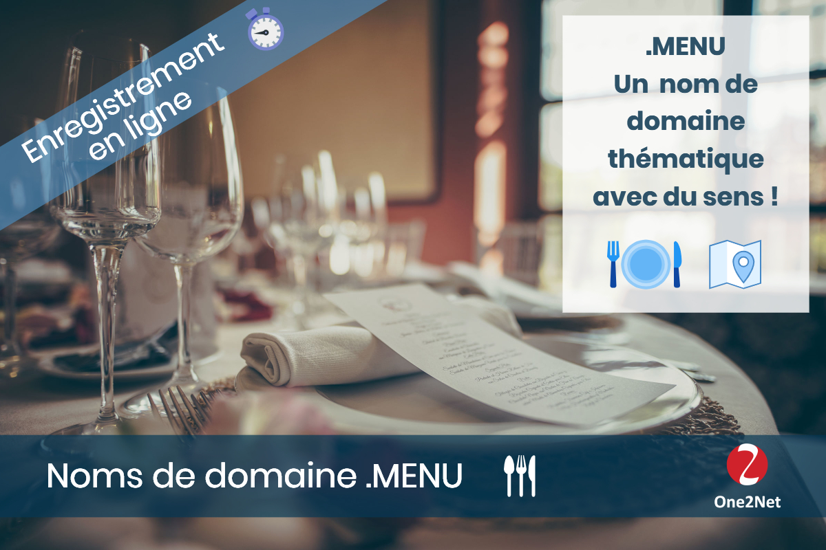 Nom de domaine .MENU - One2Net