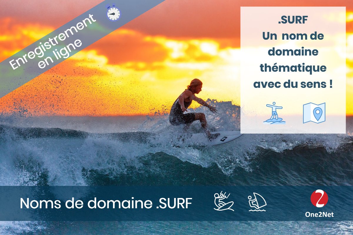 Nom de domaine .SURF - One2Net
