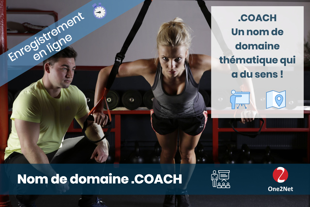 Nom de domaine .COACH - One2Net