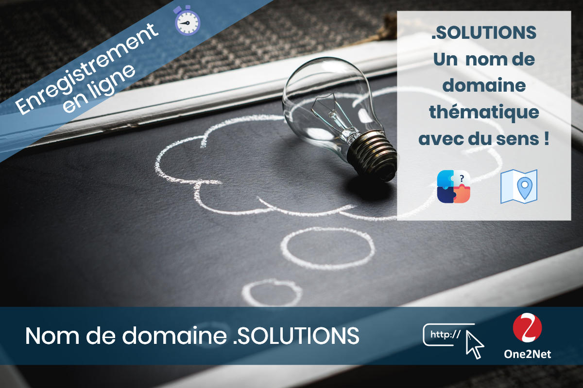Nom de domaine .SOLUTIONS - One2Net