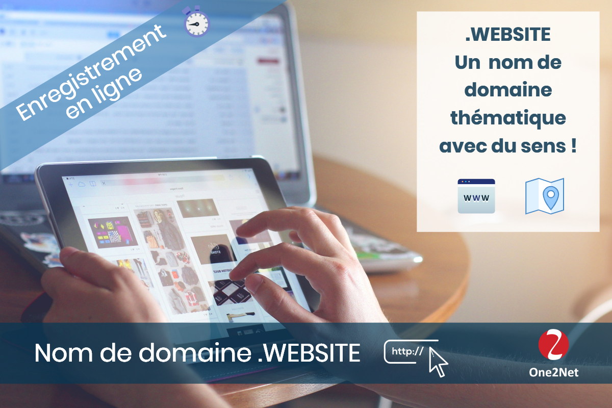 Nom de domaine .WEBSITE - One2Net