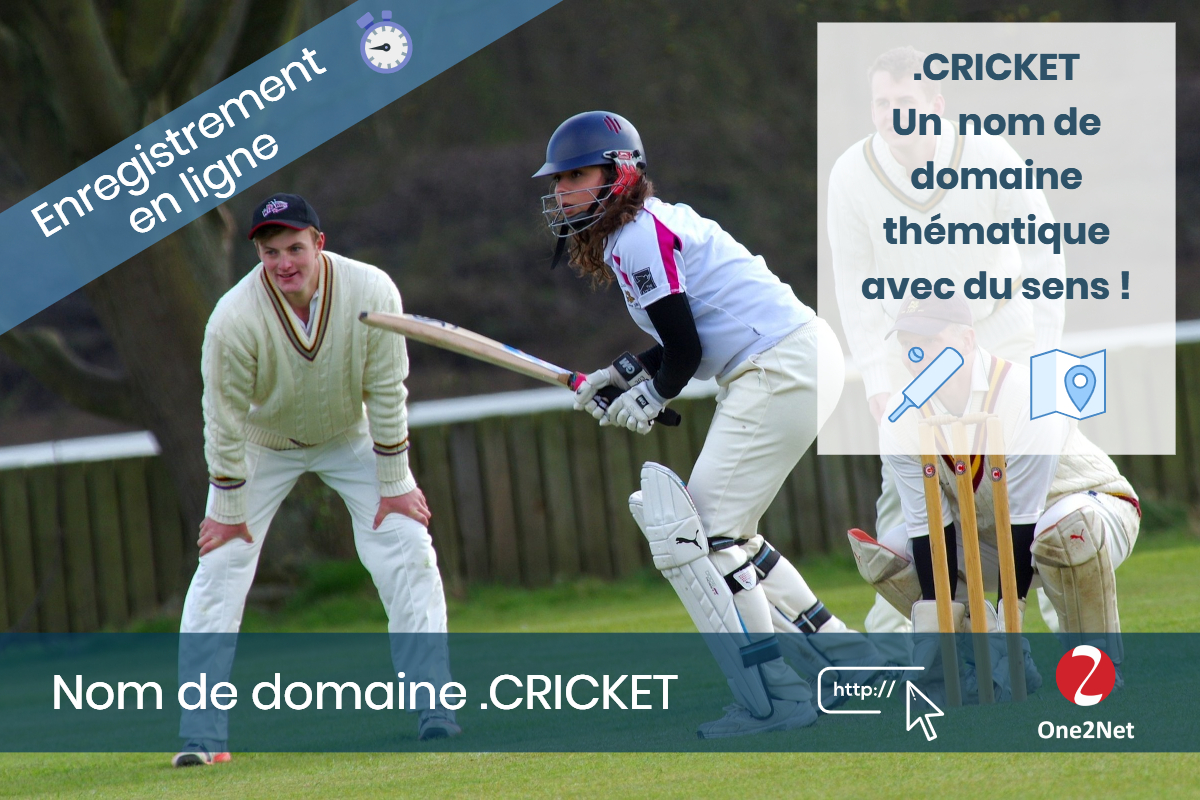 Nom de domaine .CRICKET - One2Net