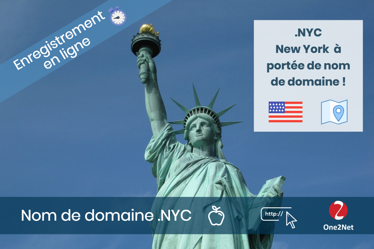 Nom de domaine .NYC (Ville de New York) - One2Net