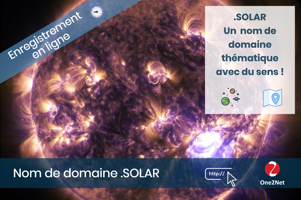 Nom de domaine .SOLAR - One2Net