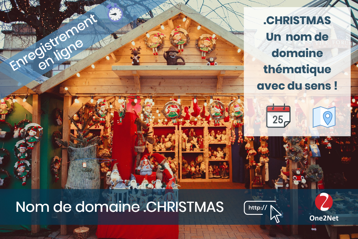 Nom de domaine .CHRISTMAS - One2Net