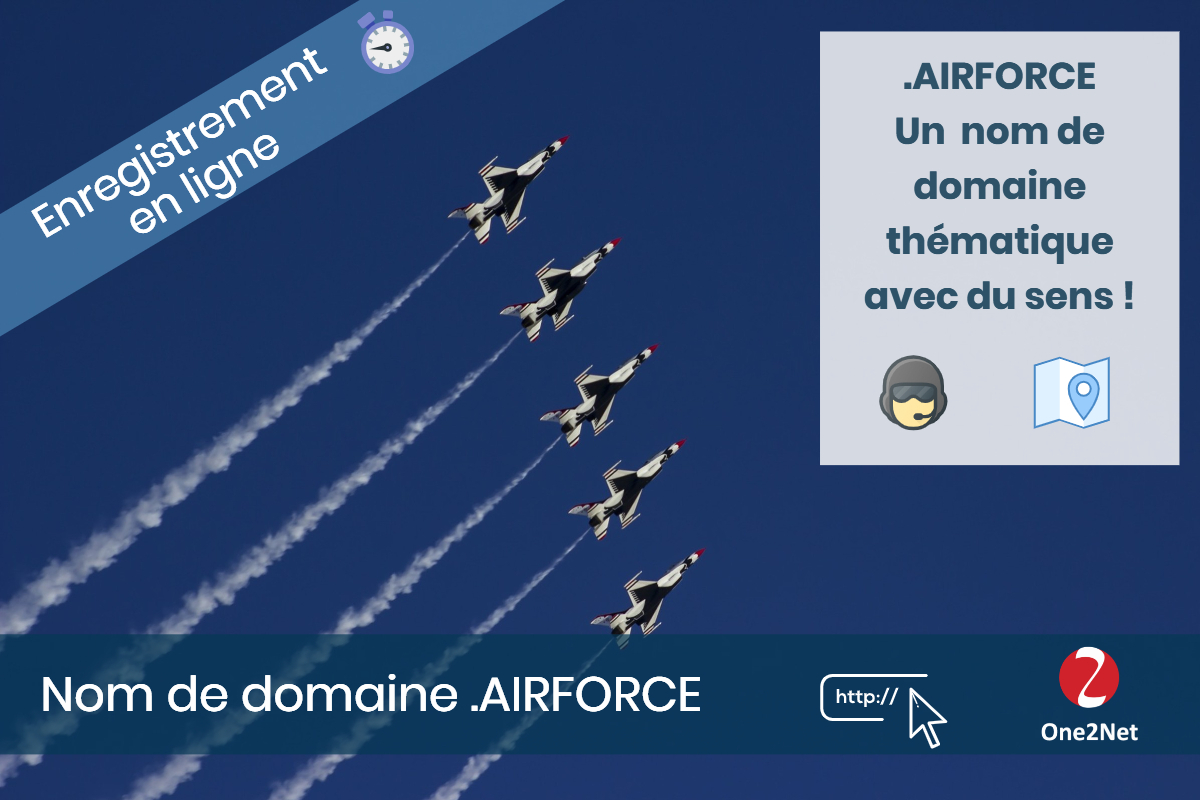 Nom de domaine .AIRFORCE - One2Net