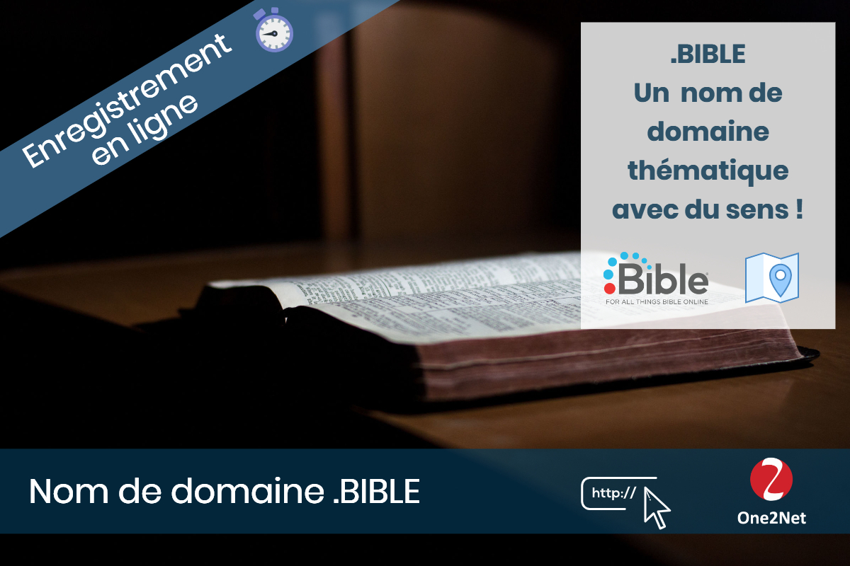 Nom de domaine .BIBLE - One2Net