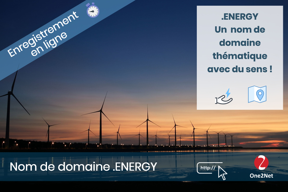 Nom de domaine .ENERGY - One2Net