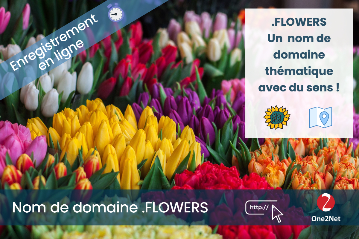 Nom de domaine .FLOWERS - One2Net