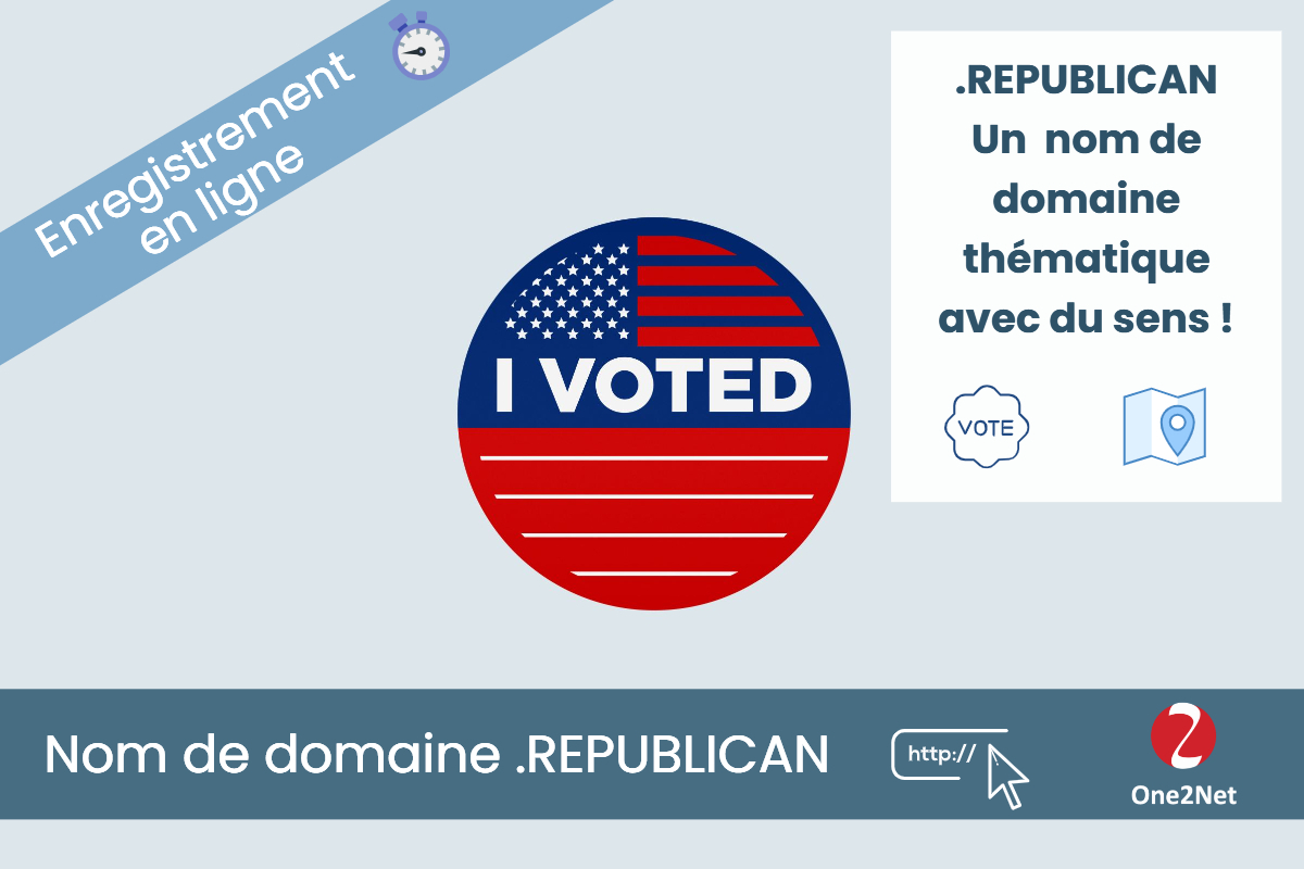 Nom de domaine .REPUBLICAN - One2Net