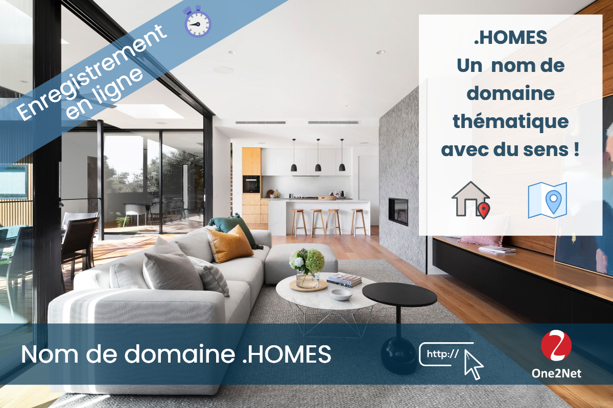 Nom de domaine .HOMES - One2Net