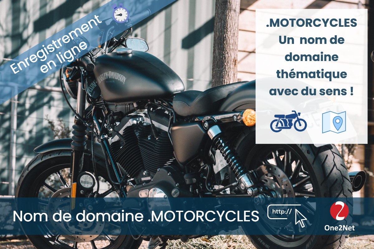Nom de domaine .MOTORCYCLES - One2Net