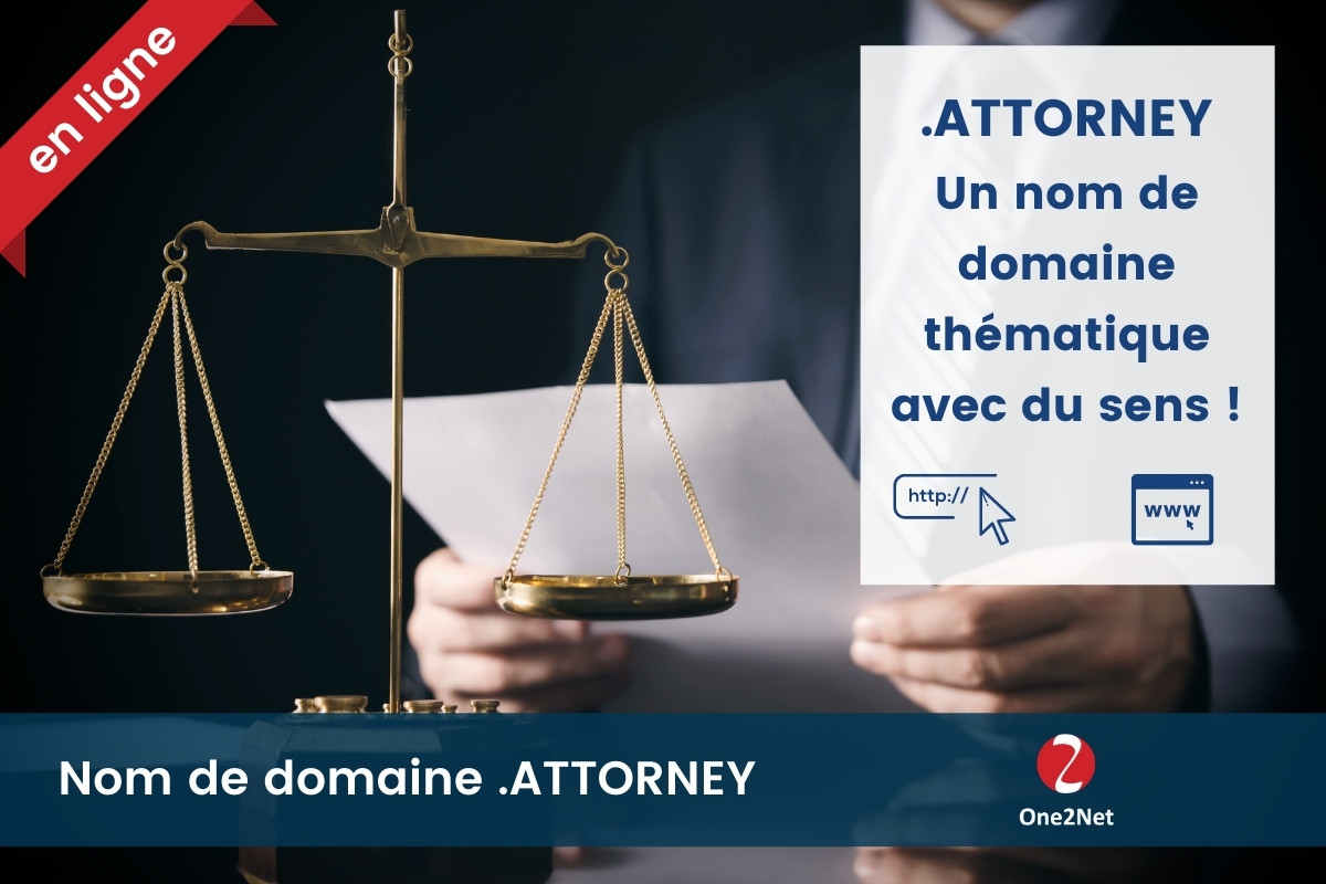 Nom de domaine .ATTORNEY - One2Net