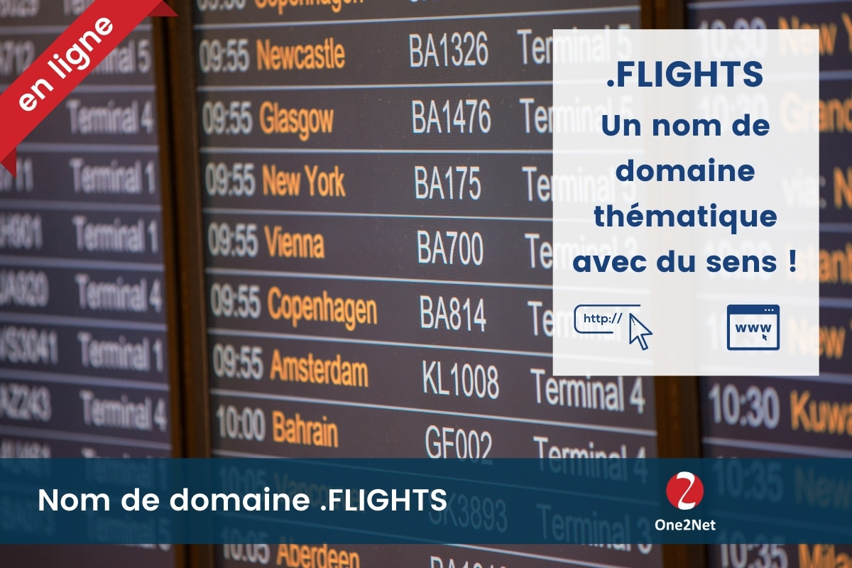 Nom de domaine .FLIGHTS - One2Net