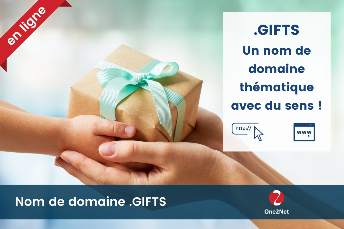 Nom de domaine .GIFTS - One2Net