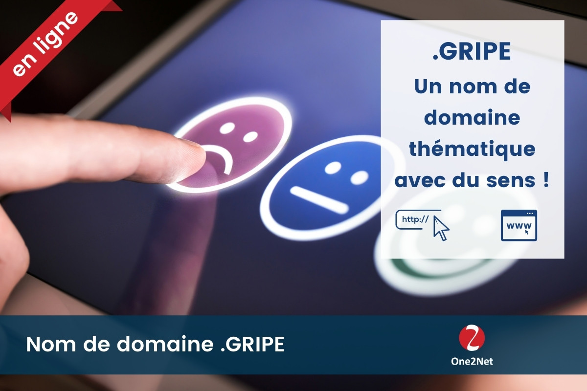 Nom de domaine .GRIPE - One2Net