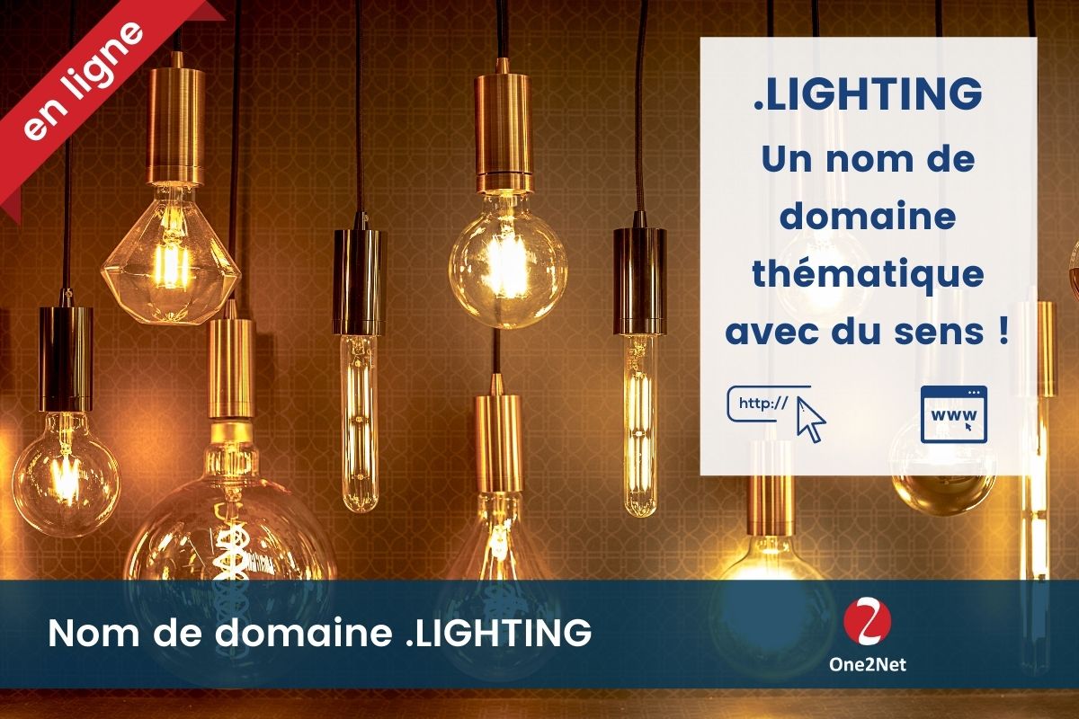 Nom de domaine .LIGHTING - One2Net