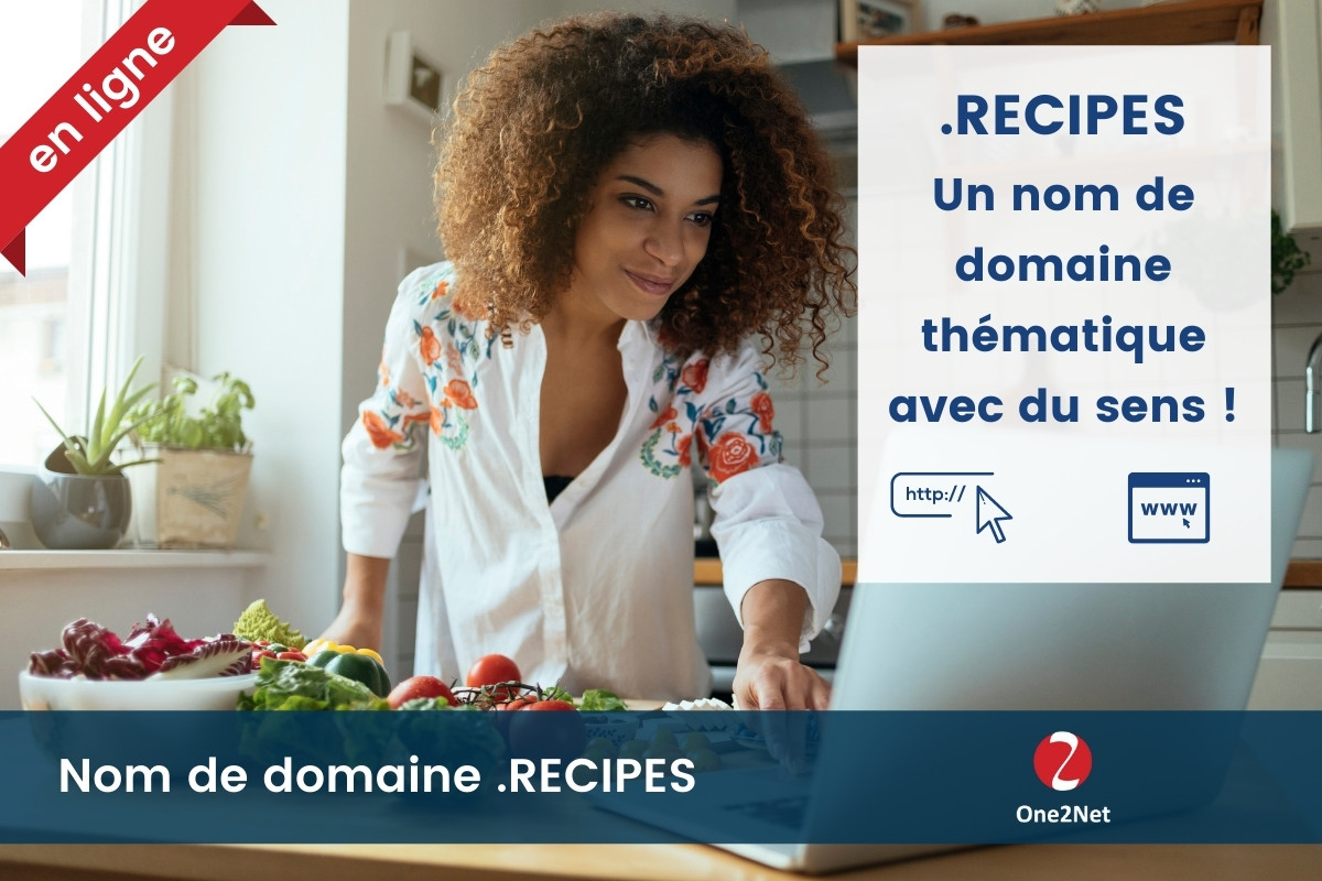 Nom de domaine .RECIPES - One2Net