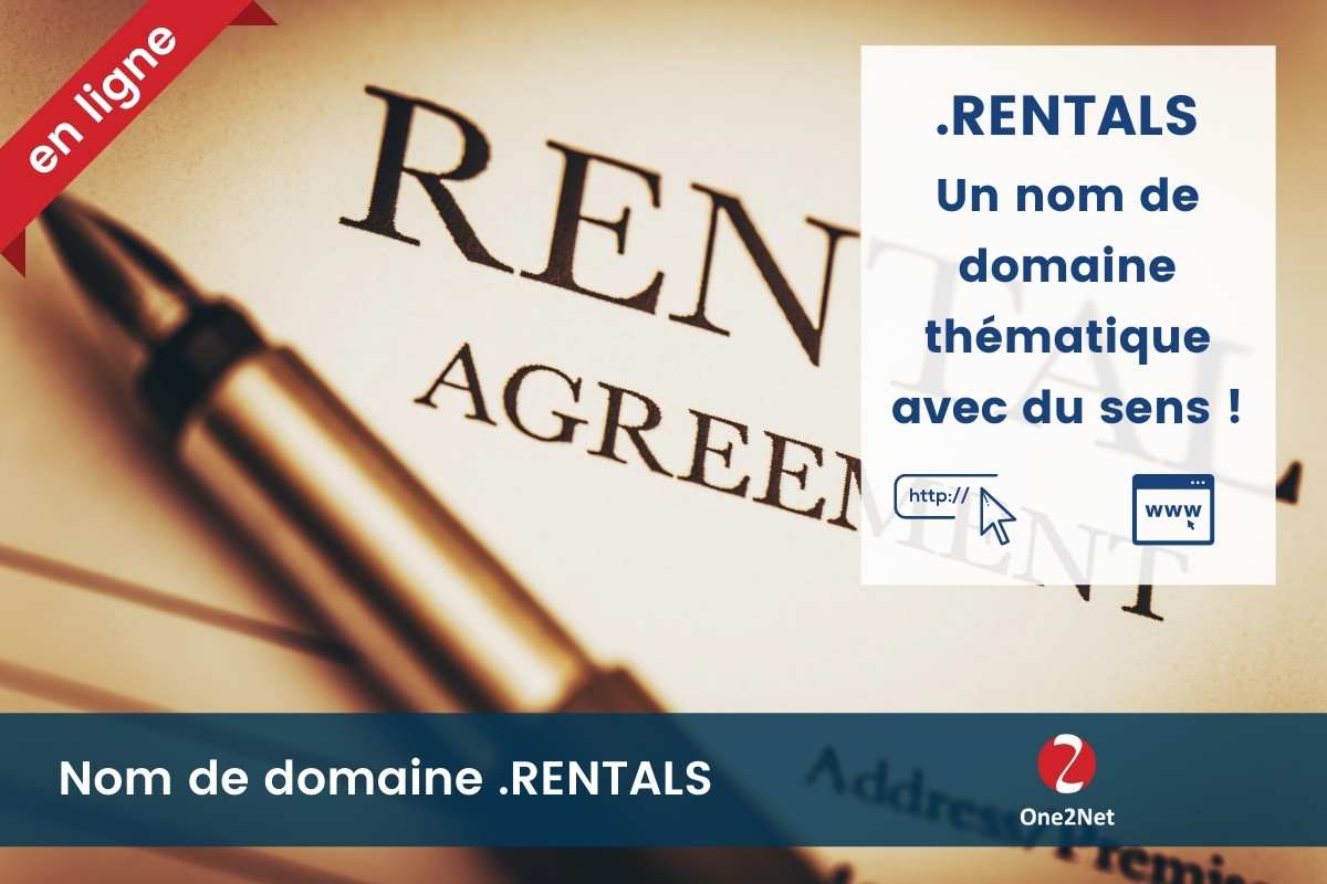 Nom de domaine .RENTALS - One2Net