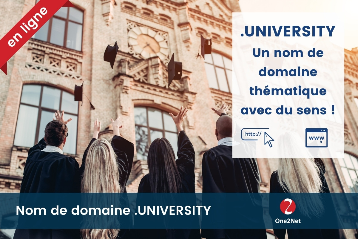 Nom de domaine .UNIVERSITY - One2Net