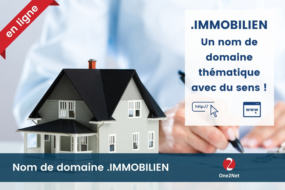 Nom de domaine .IMMOBILIEN - One2Net