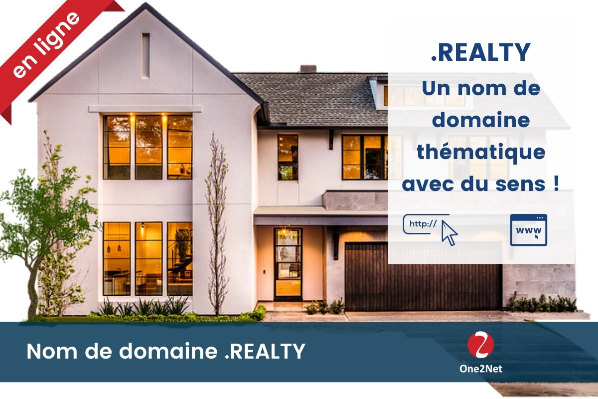 Nom de domaine .REALTY - One2Net