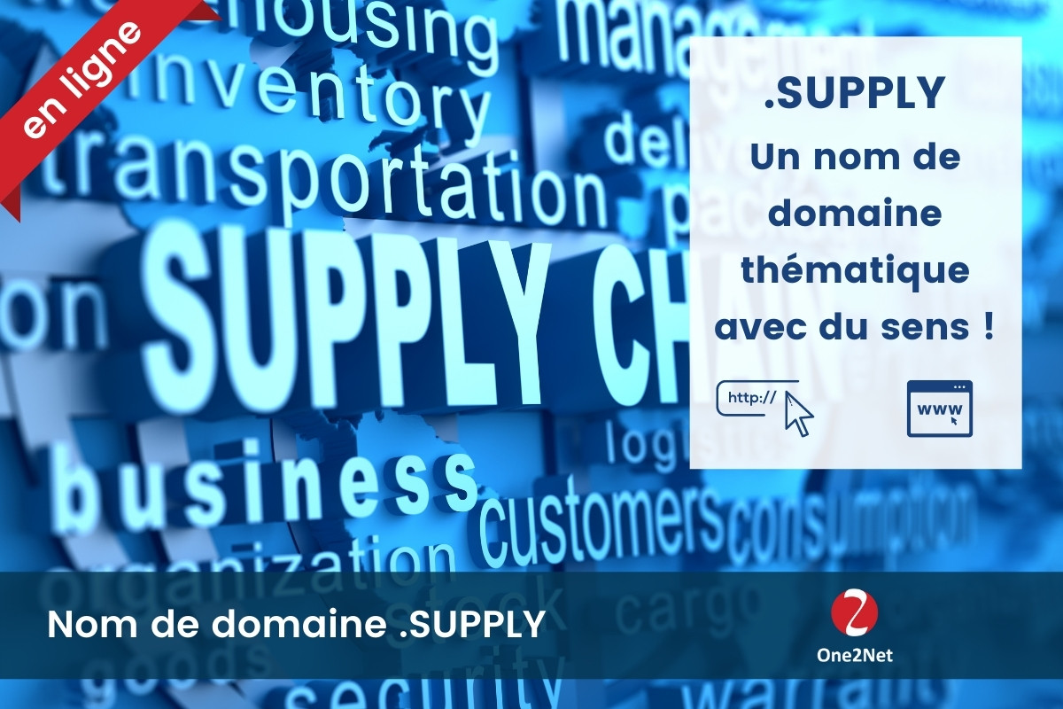 Nom de domaine .SUPPLY - One2Net