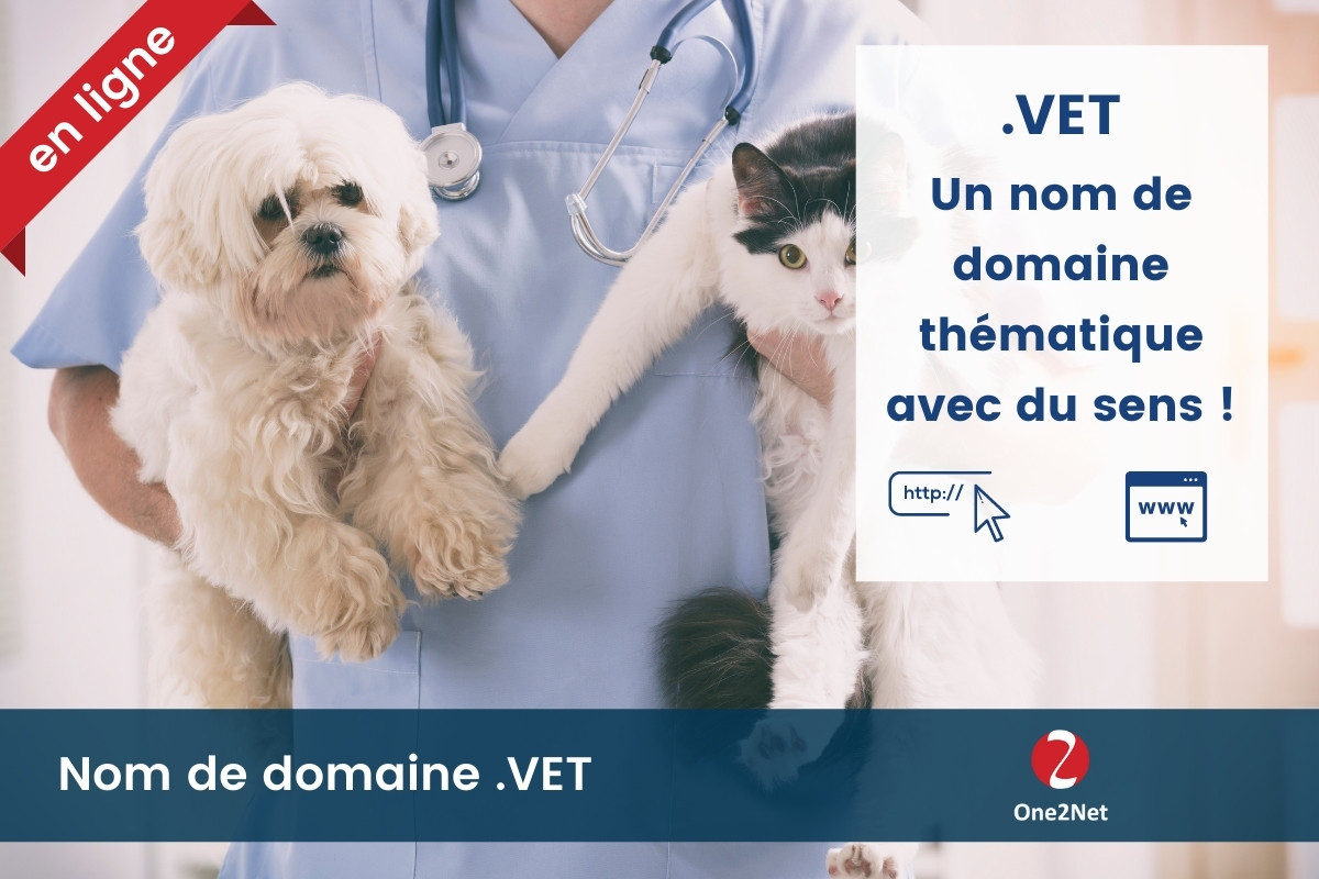 Nom de domaine .VET (vétérinaire) - One2Net