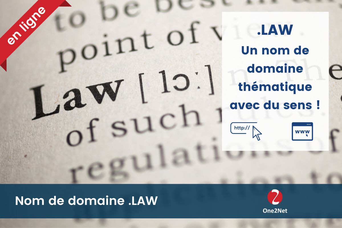 Nom de domaine .LAW - One2Net