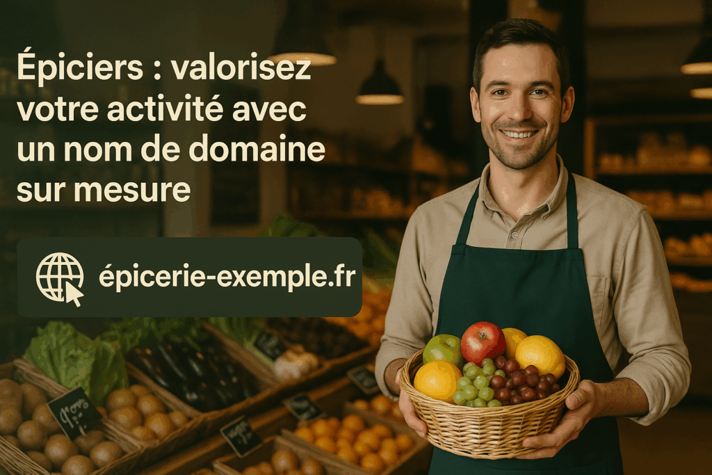 Épiciers : valorisez votre activité avec un nom de domaine sur mesure